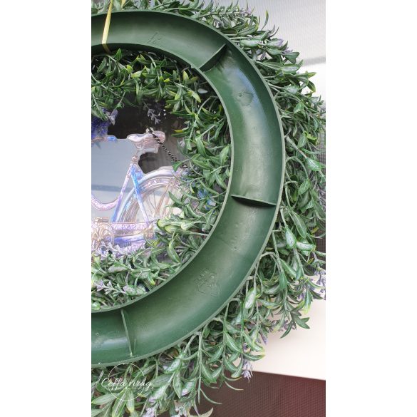 Levendulás kerékpáros ajtódísz