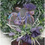 Levendulás kerékpáros ajtódísz